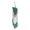 Darren Scott Boone, Earrings, Turquoise, Needlepoint, Zuni, 3 3/4"