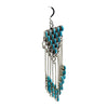 Darren Scott Boone, Earrings, Turquoise, Needlepoint, Zuni, 3 3/4"