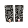 Alex Sanchez, Earring, Pink Conch, Octopus, Fish, Ocean, Navajo, 2 1/4"