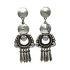 Thomas Jim, Dangle Earrings, Sterling Silver, Navajo, 2 3/4"