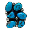 Lily Kee, Ring, Sleeping Beauty Turquoise, Sterling Silver, Navajo Handmade, 7