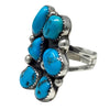 Lily Kee, Ring, Sleeping Beauty Turquoise, Sterling Silver, Navajo Handmade, 7