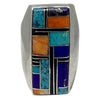 Vintage, Ring, Multicolor, Sterling Silver, Navajo Handmade, Circa 1990s, 10