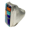 Vintage, Ring, Multicolor, Sterling Silver, Navajo Handmade, Circa 1990s, 10