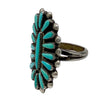 Vintage, Ring, Arizona Turquoise, Sterling Silver, Navajo Handmade, 7