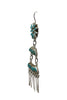 Vintage, Earring, Kingman Turquoise, Sterling Silver, Navajo, Circa 1990s, 4"