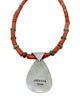 Vintage, Necklace, Kingman, Coral, Green Kingman, Sterling Silver, Navajo, 21"