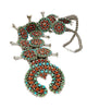 Melvin, Tiffany Jones, Necklace, Sonoran Gold Turquoise, Coral, Navajo, 34"