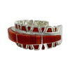 Vernon Haskie, Bracelet, Mediterranean Coral, Navajo, 6 3/4"