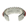 Vernon Haskie, Bracelet, Mediterranean Coral, Navajo, 6 3/4"