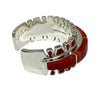 Vernon Haskie, Bracelet, Mediterranean Coral, Navajo, 6 3/4"