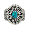 Thomas Jim, Bracelet, Kingman Web Turquoise, Navajo, 7"