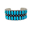 Hemerson Brown, Bracelet, Kingman Turquoise, Navajo Made, 7"