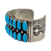 Hemerson Brown, Bracelet, Kingman Turquoise, Navajo Made, 7"