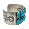 Hemerson Brown, Bracelet, Kingman Turquoise, Navajo Made, 7"