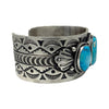 Sheila Tso, Bracelet, Kingman Water Web Turquoise, Navajo, 7"