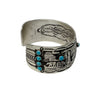 Jeremy Delgarito, Bracelet, Hogan, Kingman Turquoise, Navajo, 7"