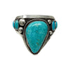 Glenn Livingston, Bracelet, Kingman Turquoise, Navajo, 6 1/4"