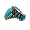 Glenn Livingston, Bracelet, Kingman Turquoise, Navajo, 6 1/4"