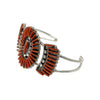 Carla Laconsello, Bracelet, Mediterranean Coral, Cluster, Zuni, 6 1/2"