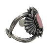 Richard Yazza, Bracelet, Tufa, Pink Conch, Navajo, 7 1/4”