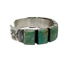 Sheila Tso, Bracelet, Green Kingman Turquoise, Navajo, 6 3/4”