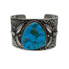 Andy Cadman, Bracelet, Nevada Turquoise, Sterling Silver, Navajo, 7"