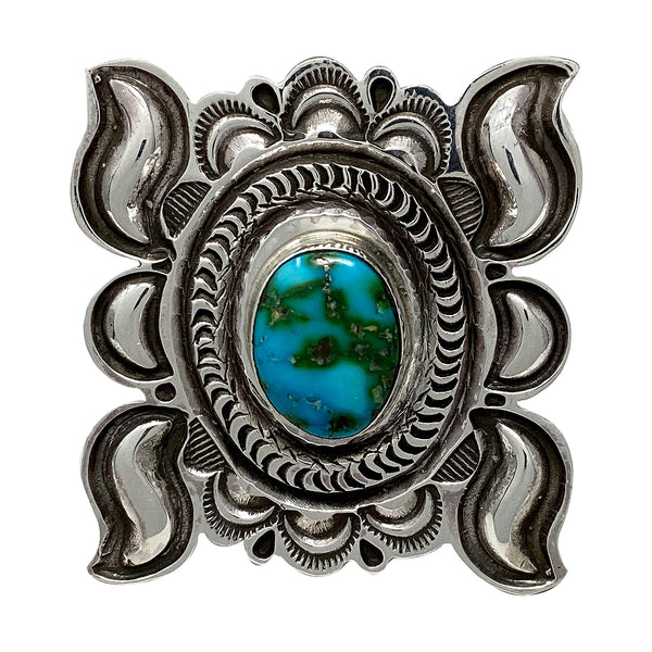 Alex Sanchez, Ring, Sonoran Gold Turquoise, Navajo Made, 8 1/2