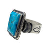 Sheila Tso, Ring, Kingman Turquoise, Navajo Handmade, 8 3/4