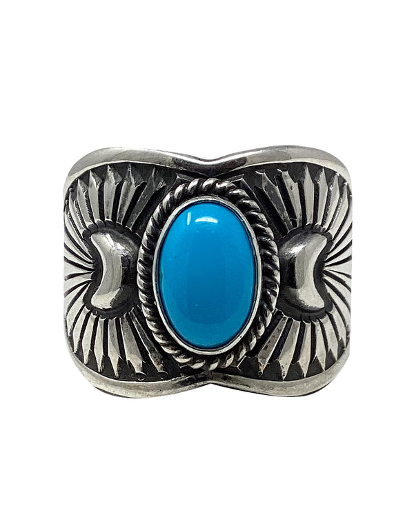 Derrick Gordon, Ring, Sleeping Beauty Turquoise, Navajo, 8