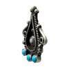 Lee Brown, Earring, Sleeping Beauty Turquoise, Navajo, 1 3/8"