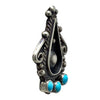 Lee Brown, Earring, Sleeping Beauty Turquoise, Navajo, 1 3/8"