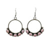 Geraldine James, Earring, Pink Conch Shell, Navajo, 2 1/4"