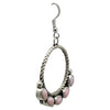 Geraldine James, Earring, Pink Conch Shell, Navajo, 2 1/4"