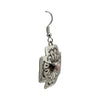 Geraldine James, Earring, Pink Conch Shell, Navajo, 1 7/8"