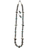 NS, Necklace, Earrings, Silver Beads, Turquoise, Navajo, 32"