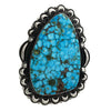 Derrick Gordon, Ring, Kingman Turquoise, Navajo Handmade, Adjustable