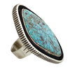 Julian Chavez, Ring, Morenci Turquoise, Shadow Box, Navajo Handmade, 8