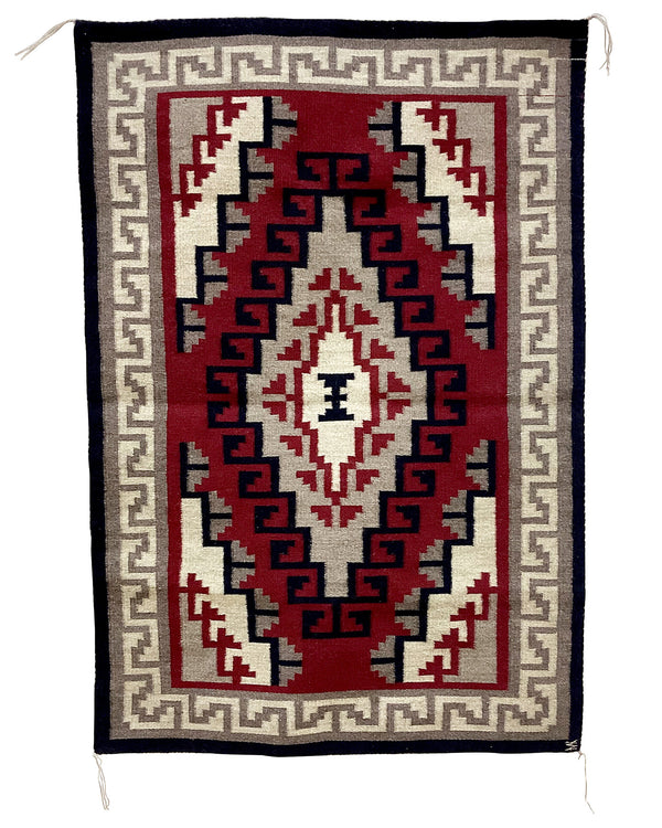 Mary Kee, Rug, Ganado Red Design, Navajo Handwoven, 33” x 47”