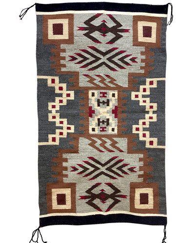 Irene Sanders, Rug, Storm, Navajo Handwoven, 26” x 46”