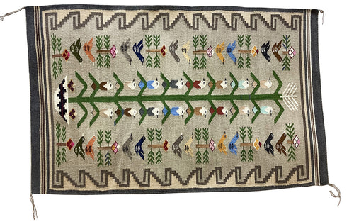 Mary M Yazzie, Rug, Tree of Life, Navajo Handwoven, 59