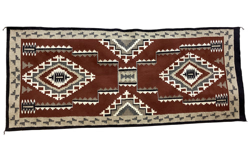 Rena Cody, Rug, Storm Pattern, Navajo Handwoven, 92” x 38”