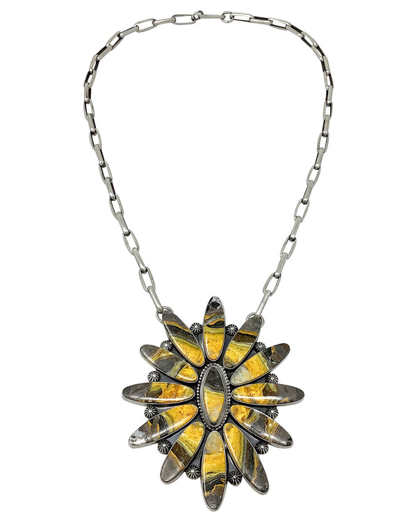 Freddie Maloney, Necklace, Bumble Bee Jasper, Navajo, 27