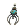 Hemerson Brown, Pendant, Pilot MountainTurquoise, Navajo, 4 1/2"