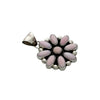 Geraldine James, Pendant, Cluster, Pink Conch, Navajo Made, 1 1/4"