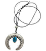 Darryl Dean Begay, Naja Pendant, Carico Lake Turquoise, Navajo, 2 3/4"