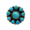 Devin Brown, Ring, Kingman Turquoise, Navajo, Adjustable, 10 1/2