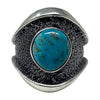 Aaron Anderson, Ring, Kingman Turquoise, Tufa, Navajo, 10