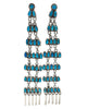 Janice Wilson, Dangle Earring, Kingman Turquoise, Navajo Handmade, 6 1/4"