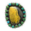 Geraldine James, Ring, Bumble Bee Jasper, Sonoran Gold, Navajo, 7 1/2